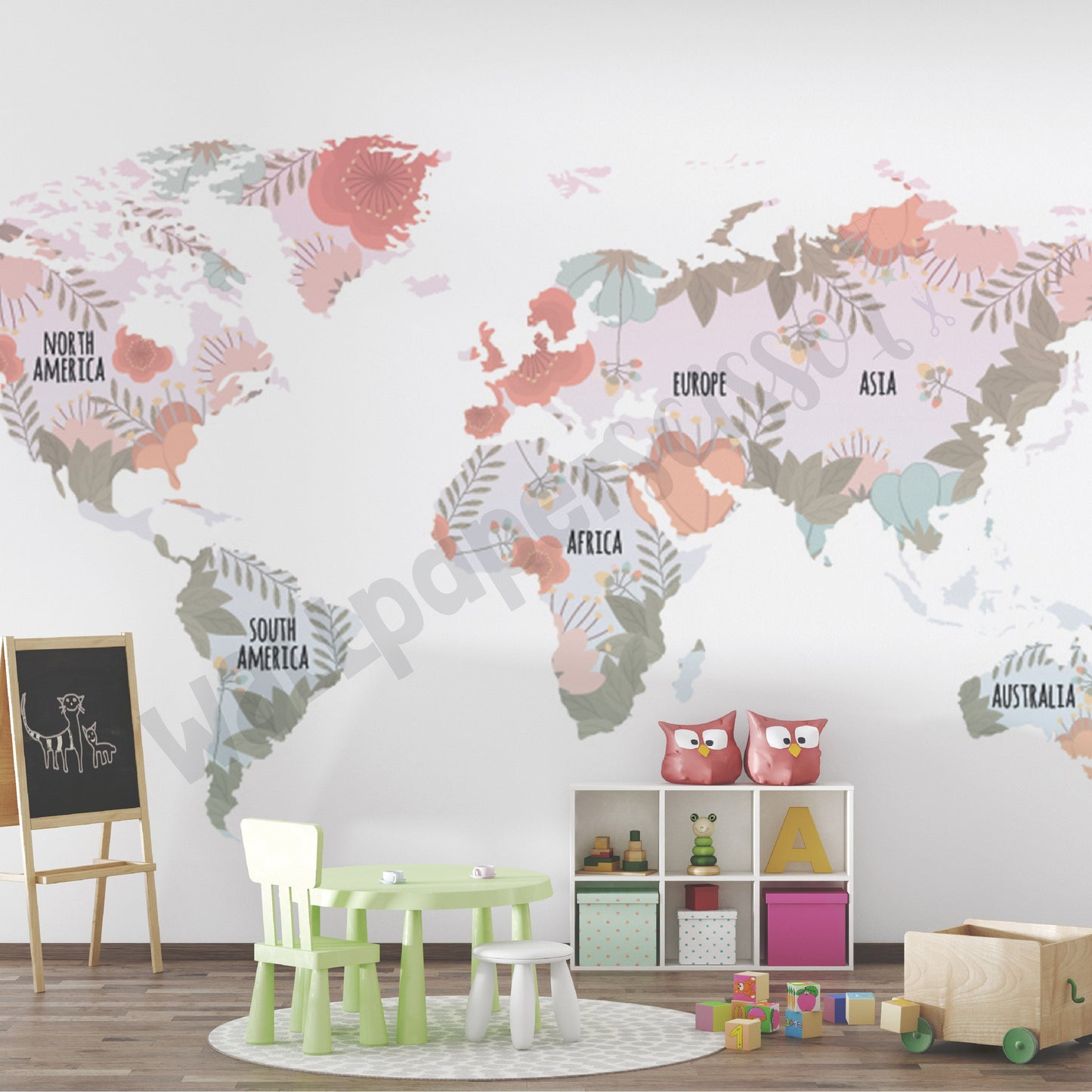 Floral Map: LG 7 – WallPaperScissor