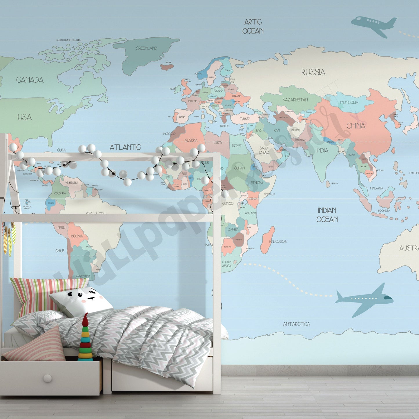 Map Generic Pastel The Pastel Map: LG 28 – WallPaperScissor