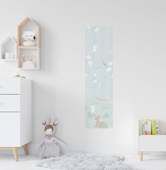 Reusable Woodland Height Chart Sticker