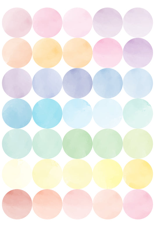 Watercolour Polka Dot Wallstickers