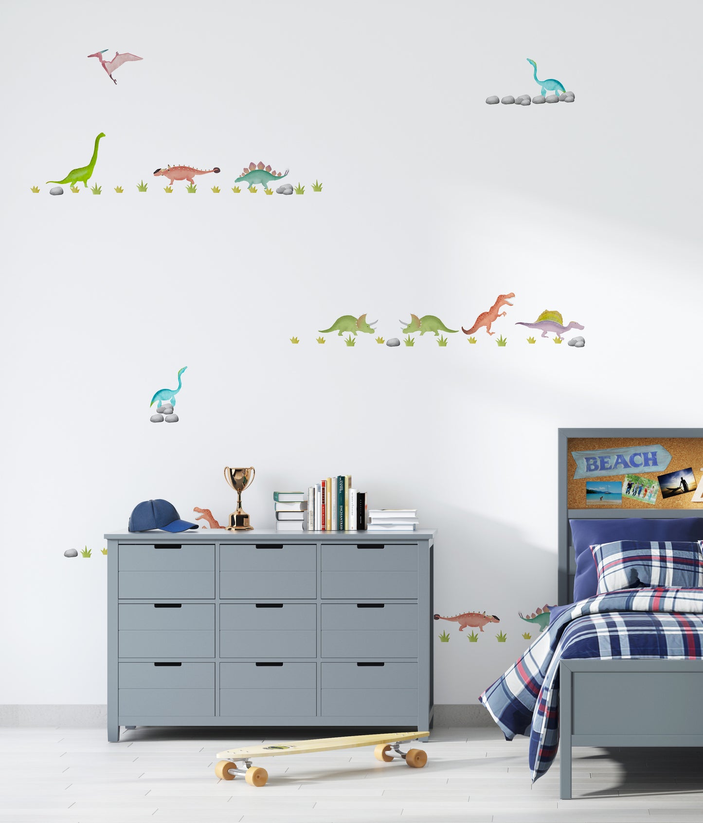 Watercolour Dinosaur Wallstickers