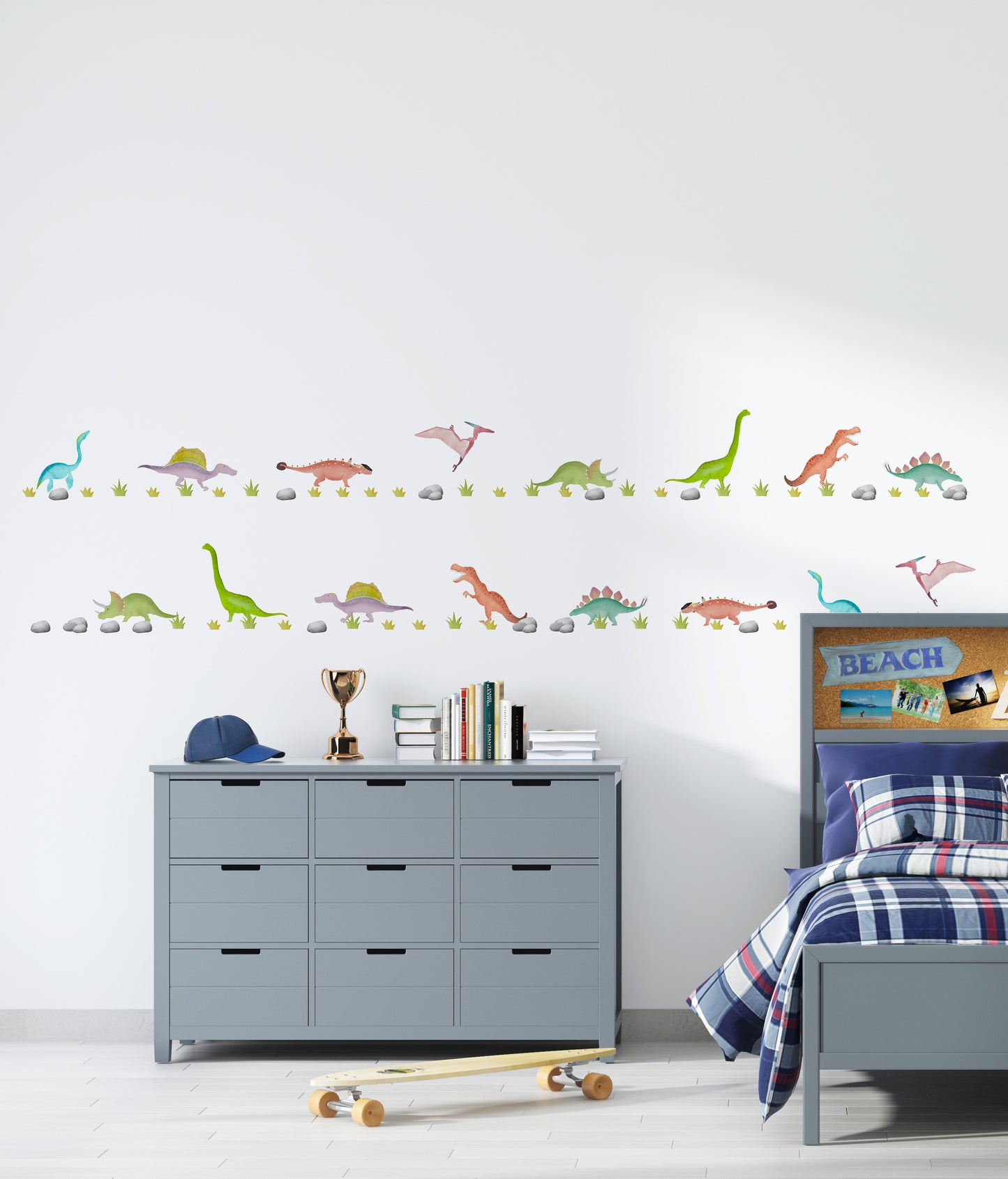 Watercolour Dinosaur Wallstickers