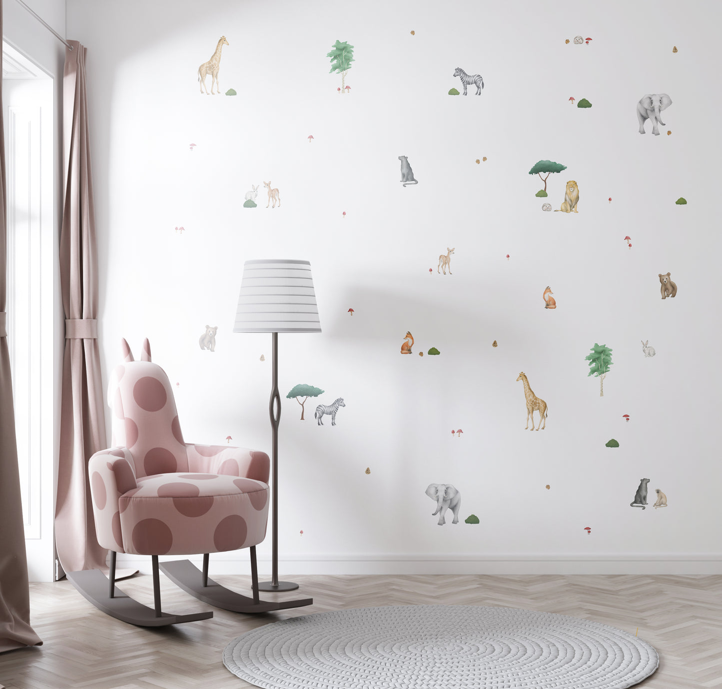 Watercolour Wild Tribe Wallstickers