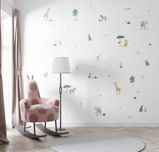 Watercolour Wild Tribe Wallstickers